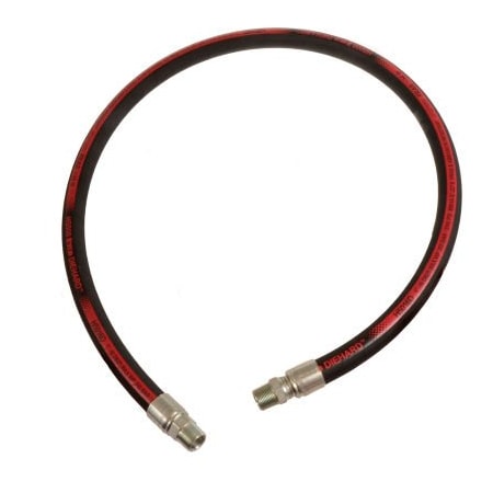 Alliance Rubber Ryco Hydraulic Hose Assembly, 1 In. x 60 In. 5000 PSI, M+MS NPT, Isobaric Braid H5016D-060-70907090-1616